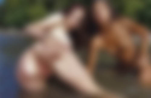 Ein pornografischer Mädchen Abend